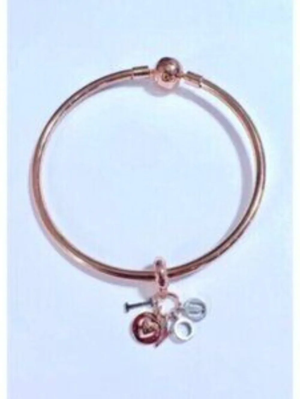 I Love You Letters Charm For Bracelet, Sterling Silver Charm - Picture 5 of 5